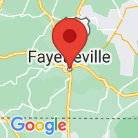 Map of Fayetteville TN US